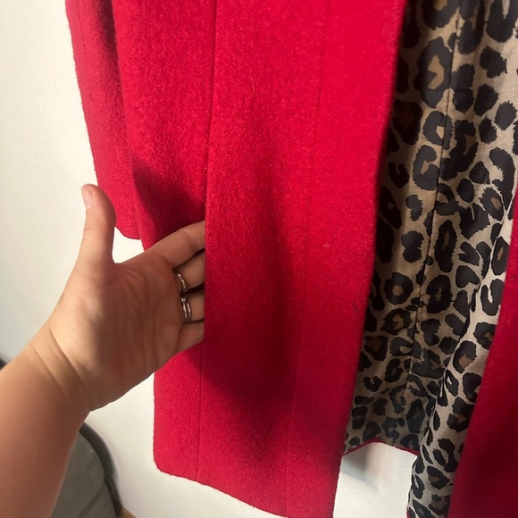 Muse Womens Red Size Wool Blend jacket Size 8 - Picture 11 of 14